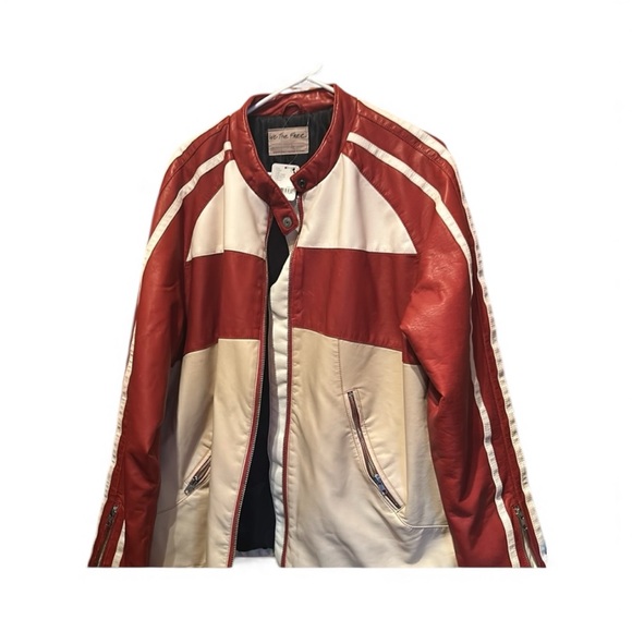 Free People Vegan Leather Retro Jacket size XL NEW with tags - Picture 5 of 16